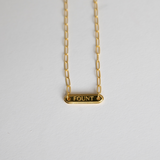 The FOUNT Nameplate Necklace