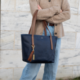 The Petite Bellfield Tote in Oxford Navy