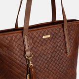 The Classic Bellfield Tote in Embossed Woven Hazelnut