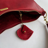 The Coin Pouch Charm in Cherry