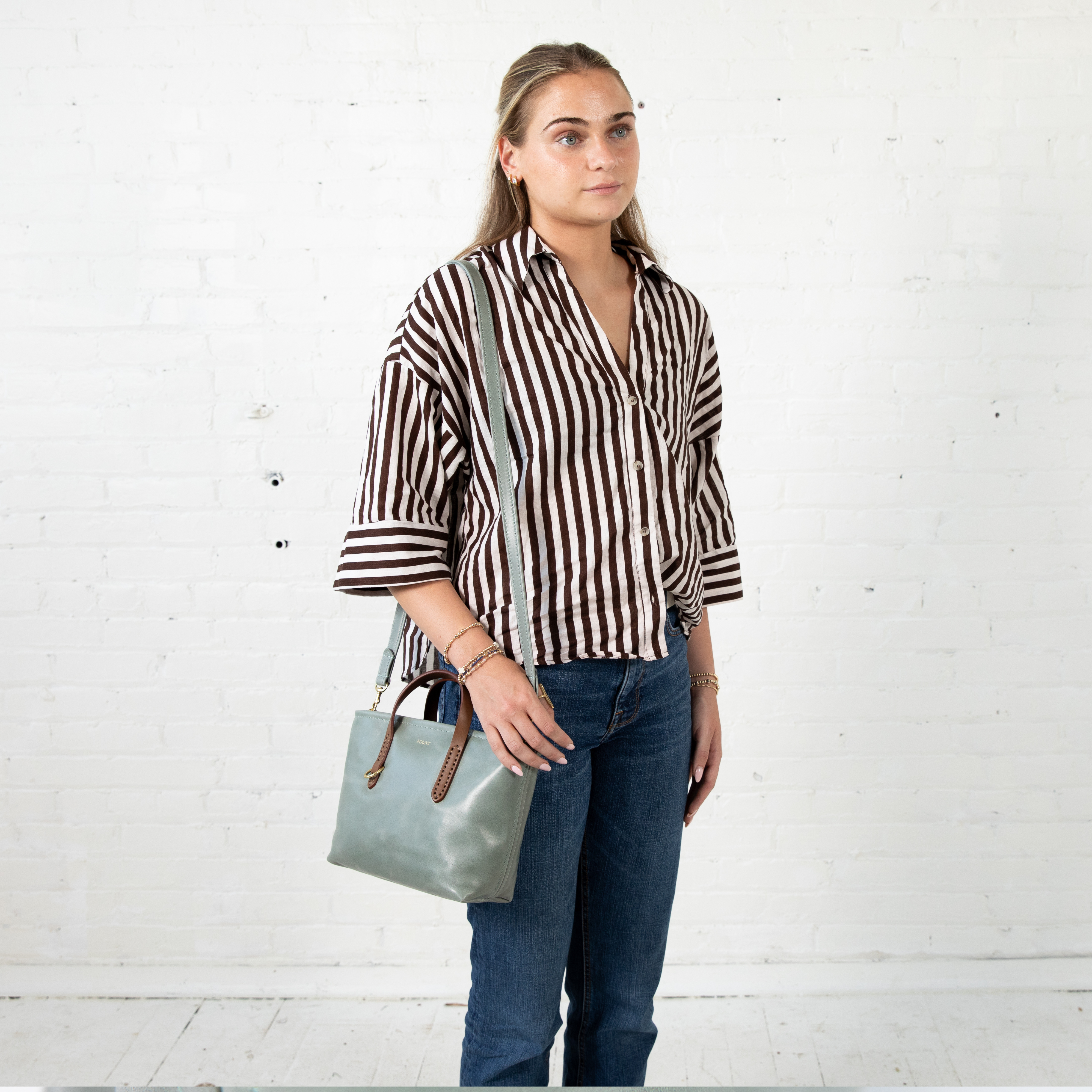The Bellfield Crossbody in Celadon