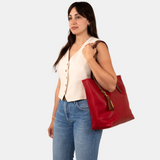 The Classic Bellfield Tote in Cherry