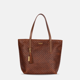 The Classic Bellfield Tote in Embossed Woven Hazelnut