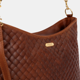 The Classic Kinsley Carryall in Embossed Woven Hazelnut