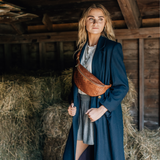 The Harmon Belt Bag in Embossed Woven Hazelnut