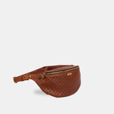 The Harmon Belt Bag in Embossed Woven Hazelnut