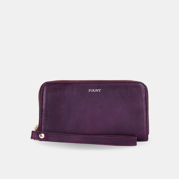 The Cettie Accordion Wallet in Fig