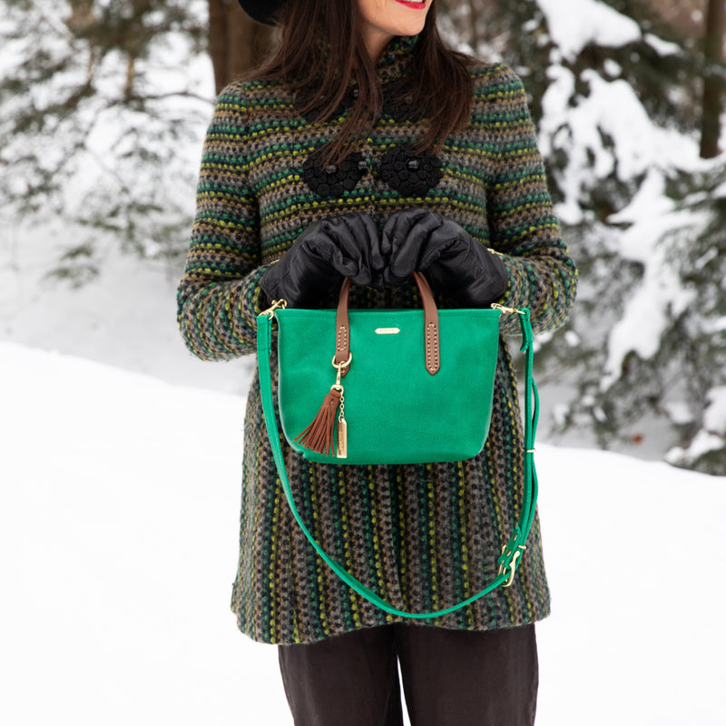 The Bellfield Crossbody in Kelly Green