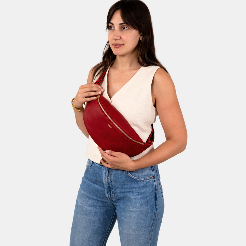 The Harmon Belt Bag in Cherry
