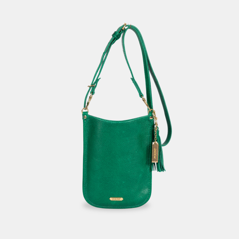 The Florence Crossbody in Kelly Green