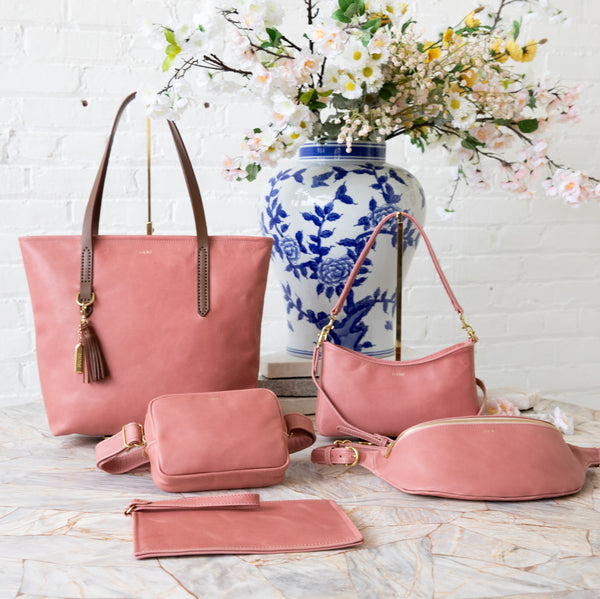 The Finley Clutch in Rosè