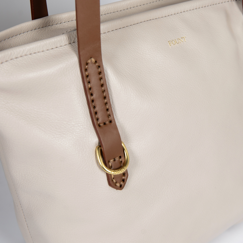 The Petite Bellfield Tote in Dove Gray