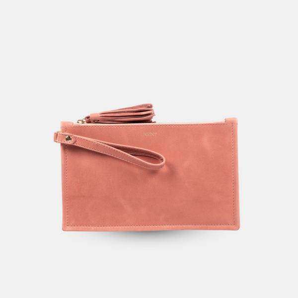 The Finley Clutch in Rosè