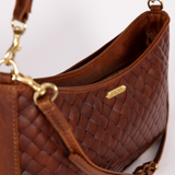 The Mini Kinsley in Embossed Woven Hazelnut