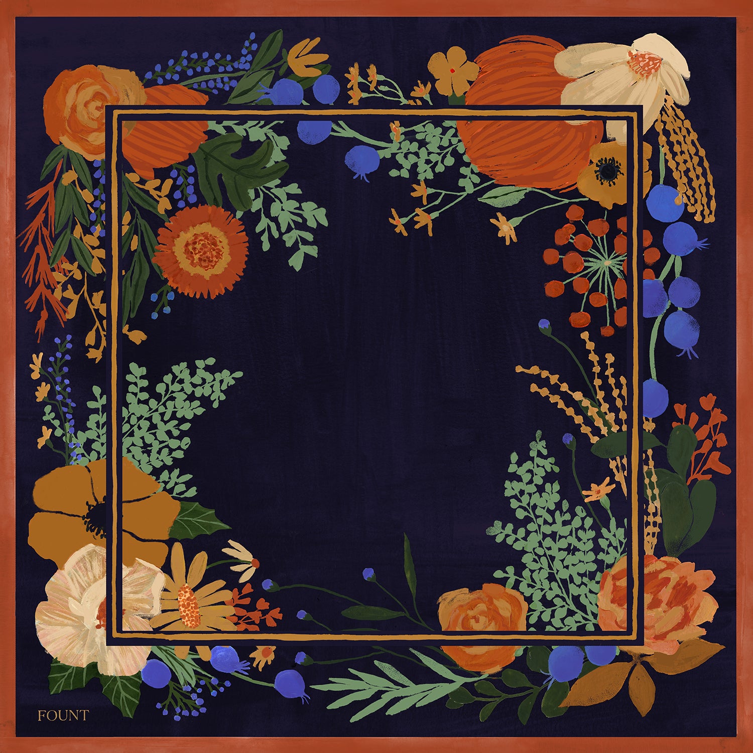 結婚祝い WebSizedFloral_Scarf_LettiesFi 小物